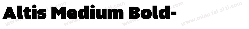 Altis Medium Bold字体转换
